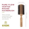 image:imageKent LPF5 Pure Flow Large Vented Round Brush for Blow Drying  FSC Certified Beech Wood Brush Filled with Natural Boar Bristle and Nylon Bristle Hair Brush  Round Hair Brush for Blow Drying and LiftLPF5