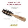 image:imageKent LPF5 Pure Flow Large Vented Round Brush for Blow Drying  FSC Certified Beech Wood Brush Filled with Natural Boar Bristle and Nylon Bristle Hair Brush  Round Hair Brush for Blow Drying and LiftLPF4