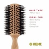 image:imageKent LPF5 Pure Flow Large Vented Round Brush for Blow Drying  FSC Certified Beech Wood Brush Filled with Natural Boar Bristle and Nylon Bristle Hair Brush  Round Hair Brush for Blow Drying and LiftLPF5