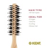 image:imageKent LPF5 Pure Flow Large Vented Round Brush for Blow Drying  FSC Certified Beech Wood Brush Filled with Natural Boar Bristle and Nylon Bristle Hair Brush  Round Hair Brush for Blow Drying and LiftLPF4