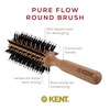 image:imageKent LPF5 Pure Flow Large Vented Round Brush for Blow Drying  FSC Certified Beech Wood Brush Filled with Natural Boar Bristle and Nylon Bristle Hair Brush  Round Hair Brush for Blow Drying and LiftLPF5