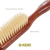 image:imageKent LS9D Satinwood Pure Soft White Bristle Narrow Hair Brush  Boar Bristle Brush for Thin Hair Luxury Styling Straightening and Smoothing Ideal for Women Made in EnglandDA4S