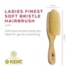 image:imageKent LS9D Satinwood Pure Soft White Bristle Narrow Hair Brush  Boar Bristle Brush for Thin Hair Luxury Styling Straightening and Smoothing Ideal for Women Made in EnglandLS9D