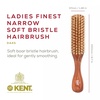 image:imageKent LS9D Satinwood Pure Soft White Bristle Narrow Hair Brush  Boar Bristle Brush for Thin Hair Luxury Styling Straightening and Smoothing Ideal for Women Made in EnglandDA4S
