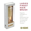 image:imageKent LS9D Satinwood Pure Soft White Bristle Narrow Hair Brush  Boar Bristle Brush for Thin Hair Luxury Styling Straightening and Smoothing Ideal for Women Made in EnglandLS9D