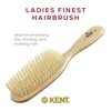 image:imageKent LS9D Satinwood Pure Soft White Bristle Narrow Hair Brush  Boar Bristle Brush for Thin Hair Luxury Styling Straightening and Smoothing Ideal for Women Made in EnglandLS9D