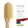 image:imageKent LS9D Satinwood Pure Soft White Bristle Narrow Hair Brush  Boar Bristle Brush for Thin Hair Luxury Styling Straightening and Smoothing Ideal for Women Made in EnglandLS9D
