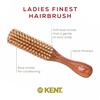 image:imageKent LS9D Satinwood Pure Soft White Bristle Narrow Hair Brush  Boar Bristle Brush for Thin Hair Luxury Styling Straightening and Smoothing Ideal for Women Made in EnglandDA4S