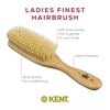 image:imageKent LS9D Satinwood Pure Soft White Bristle Narrow Hair Brush  Boar Bristle Brush for Thin Hair Luxury Styling Straightening and Smoothing Ideal for Women Made in EnglandLS9D