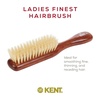 image:imageKent LS9D Satinwood Pure Soft White Bristle Narrow Hair Brush  Boar Bristle Brush for Thin Hair Luxury Styling Straightening and Smoothing Ideal for Women Made in EnglandDA4S