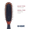 image:imageKent Minihog Detangler Brush Anti Static Hair Brush with Rounded Nylon Bristles for All Hair Types Travel Brush with Ergonomic Grip for Easy StylingSmall