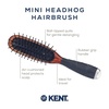 image:imageKent Minihog Detangler Brush Anti Static Hair Brush with Rounded Nylon Bristles for All Hair Types Travel Brush with Ergonomic Grip for Easy StylingSmall Pack of 3