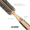 image:imageKent PF03 Round Boar Bristle Hair Brush with Nylon Bristle Mix Round HairBrush for Blow Drying and Blowout for Shoulder Length or Short Hair Rubber Antifatigue Handle45mm