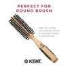 image:imageKent PF03 Round Boar Bristle Hair Brush with Nylon Bristle Mix Round HairBrush for Blow Drying and Blowout for Shoulder Length or Short Hair Rubber Antifatigue Handle45mm