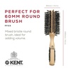 image:imageKent PF03 Round Boar Bristle Hair Brush with Nylon Bristle Mix Round HairBrush for Blow Drying and Blowout for Shoulder Length or Short Hair Rubber Antifatigue Handle60mm