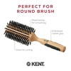 image:imageKent PF03 Round Boar Bristle Hair Brush with Nylon Bristle Mix Round HairBrush for Blow Drying and Blowout for Shoulder Length or Short Hair Rubber Antifatigue Handle70mm
