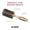 image:imageKent PF03 Round Boar Bristle Hair Brush with Nylon Bristle Mix Round HairBrush for Blow Drying and Blowout for Shoulder Length or Short Hair Rubber Antifatigue Handle60mm