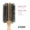 image:imageKent PF03 Round Boar Bristle Hair Brush with Nylon Bristle Mix Round HairBrush for Blow Drying and Blowout for Shoulder Length or Short Hair Rubber Antifatigue Handle60mm
