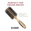 image:imageKent PF03 Round Boar Bristle Hair Brush with Nylon Bristle Mix Round HairBrush for Blow Drying and Blowout for Shoulder Length or Short Hair Rubber Antifatigue Handle60mm