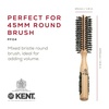 image:imageKent PF03 Round Boar Bristle Hair Brush with Nylon Bristle Mix Round HairBrush for Blow Drying and Blowout for Shoulder Length or Short Hair Rubber Antifatigue Handle45mm