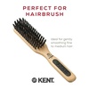 image:imageKent PF10 Natural Boar Bristle Brush  Hair Straightening Styling and Smoothing for Short to Medium Length Hair TravelFriendlyPF06