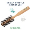 image:imageKent V03 Vegan Boar Bristle Hair Brush EcoFriendly 60mm Round Brush with CrueltyFree Bristles for Blowouts Volume Root Lift Curls All Hair Types Wooden Handle Travel Size Made in England45MM