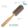 image:imageKent V03 Vegan Boar Bristle Hair Brush EcoFriendly 60mm Round Brush with CrueltyFree Bristles for Blowouts Volume Root Lift Curls All Hair Types Wooden Handle Travel Size Made in England45MM
