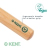 image:imageKent V03 Vegan Boar Bristle Hair Brush EcoFriendly 60mm Round Brush with CrueltyFree Bristles for Blowouts Volume Root Lift Curls All Hair Types Wooden Handle Travel Size Made in England45MM