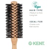 image:imageKent V03 Vegan Boar Bristle Hair Brush EcoFriendly 60mm Round Brush with CrueltyFree Bristles for Blowouts Volume Root Lift Curls All Hair Types Wooden Handle Travel Size Made in England45MM