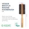image:imageKent V03 Vegan Boar Bristle Hair Brush EcoFriendly 60mm Round Brush with CrueltyFree Bristles for Blowouts Volume Root Lift Curls All Hair Types Wooden Handle Travel Size Made in England60MM