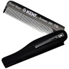 image:imageKent 20T Handmade Folding Pocket Comb for Men Fine Tooth Hair Comb Straightener for Everyday Grooming Styling Hair Beard or Mustache Use Dry or with Balms Saw Cut Hand Polished Made in EnglandGraphite
