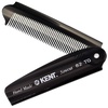 image:imageKent 82T Handmade Folding Pocket Comb for Men Fine Tooth Hair Comb Straightener for Everyday Grooming Styling Hair Beard or Mustache Use Dry or with Balms Saw Cut Hand Polished Made in EnglandGraphite