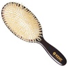 image:imageKent CSGS Classic Shine Small Oval Cushion Straightening Brush and Hair Detangler Natural White Boar Bristle Hair Brush Shine Hair Brush and Scalp Scrubber for MidLength Fine or Thinning HairMedium