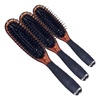 image:imageKent Minihog Detangler Brush Anti Static Hair Brush with Rounded Nylon Bristles for All Hair Types Travel Brush with Ergonomic Grip for Easy StylingLarge Pack of 3