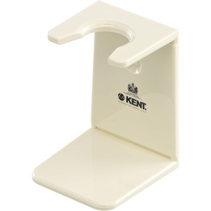 image:imageKENT VSB1 Small Black Plastic Shaving Brush Stand for Self Adhesive Hang Drying Shave Brush Essential Part of Any Mens Shaving Kit Shaving Brush Holder Extends Natural Bristle Shaving Brushes LifeSmall White