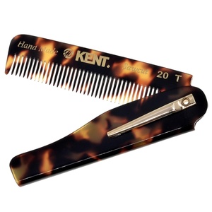 image:imageKent 20T Handmade Folding Pocket Comb for Men Fine Tooth Hair Comb Straightener for Everyday Grooming Styling Hair Beard or Mustache Use Dry or with Balms Saw Cut Hand Polished Made in EnglandYellow Tokyo