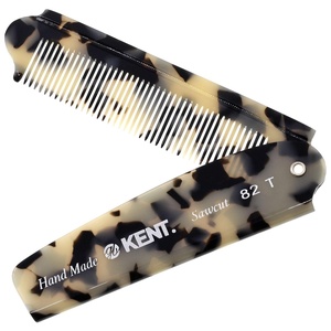 image:imageKent 82T Handmade Folding Pocket Comb for Men Fine Tooth Hair Comb Straightener for Everyday Grooming Styling Hair Beard or Mustache Use Dry or with Balms Saw Cut Hand Polished Made in EnglandWhite Tokyo