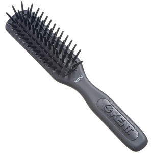 image:imageKent AH11G Airhedz Pro Narrow Pin Hair Brush Fine Pin Detangler Brush Ideal for Taming and Straightening NonScratch for PainFree DetanglingGrey