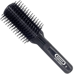 image:imageKent AS8 Anti Static Hair Brush Travel Brush Small Hair Brush for Smoothing Straightening and Curling Short or Medium Hair 7Row Mini Hairbrush Anti Static for Hair Frizz Free Brush Made in England7 Row