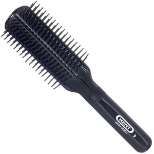 image:imageKent AS8 Anti Static Hair Brush Travel Brush Small Hair Brush for Smoothing Straightening and Curling Short or Medium Hair 7Row Mini Hairbrush Anti Static for Hair Frizz Free Brush Made in England9 Row