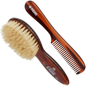 image:imageKent BA10 Newborn Baby Hair Brush with Soft 100 Pure White Natural Bristle Cradle Cap Hairbrush for Infant Toddler and Kids with Cherrywood Base Encourages Growth and Shine Made in EnglandBA30