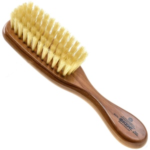 image:imageKent BA10 Newborn Baby Hair Brush with Soft 100 Pure White Natural Bristle Cradle Cap Hairbrush for Infant Toddler and Kids with Cherrywood Base Encourages Growth and Shine Made in EnglandBA10