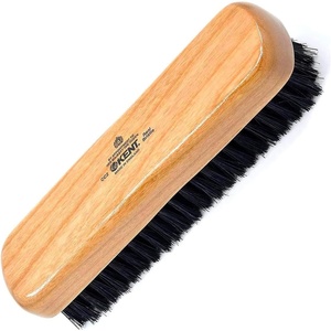 image:imageKent CS1B Clothes Brush Fabric Lint Remover for Cotton Wool Suede and Silk Pure Black Bristles Handcrafted Two Tone Cherrywood Veneer Remover for Dust Fluff and pet Hair Made in EnglandCC2