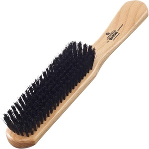 image:imageKent CS1B Clothes Brush Fabric Lint Remover for Cotton Wool Suede and Silk Pure Black Bristles Handcrafted Two Tone Cherrywood Veneer Remover for Dust Fluff and pet Hair Made in EnglandCG1