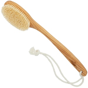 image:imageKent FD5 Beechwood Wood Long Handle Shower Bath Body Brush for Skin Exfoliate and Massage 100 Boar Bristles Best Back Body Foot and Leg Scrubber Brushing for Wet and Dry Body Made in EnglandFD10