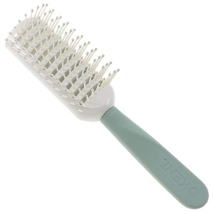image:imageKent KCR3 Create Tunnel Vented Hair Brush for Blowdrying Creating Root Lift and Volume in All Hair Types  Vent Brush with Green Ergonomic Handle and Soft Ball Tipped Bristles for Pain Free UseLarge