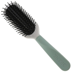 image:imageKent KCR3 Create Tunnel Vented Hair Brush for Blowdrying Creating Root Lift and Volume in All Hair Types  Vent Brush with Green Ergonomic Handle and Soft Ball Tipped Bristles for Pain Free UseMedium