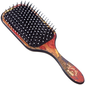 image:imageKent LPB2 825 Small Square Paddle Cushioned Wet Dry Pro Hair Brush Grooming Detangling amp Smoothing Floral Print Best Flat Everyday Men Women Brush For Curly Thick or Thin Hair and WigsLarge