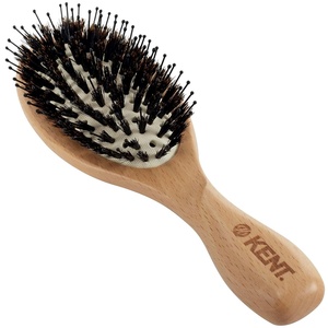 image:imageKent LPF1 Pure Flow Oval Cushion Vented Hair Brush FSC Certified Beech Wood Paddle Brush filled with Natural Boar Bristle and Nylon Bristle for Blowdry Detangle Volume and Curls Made in EnglandLPF1