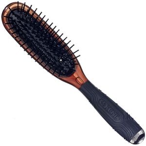 image:imageKent Minihog Detangler Brush Anti Static Hair Brush with Rounded Nylon Bristles for All Hair Types Travel Brush with Ergonomic Grip for Easy StylingLarge